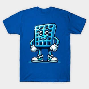 Cartoon Blue Waffle T-Shirt